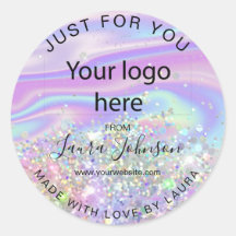 feito com a folha holográfica de amor adicione seu