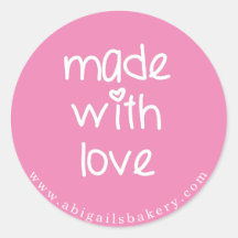 Feito com amor - Personalizada Cor Personalizada