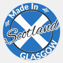 Feito em Glasgow Scotland Saltyre Flag