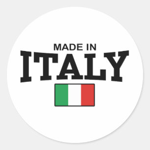 Adesivo Redondo Feito em Italia