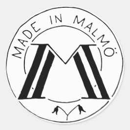 Adesivo Redondo Feito em Malmö sticker