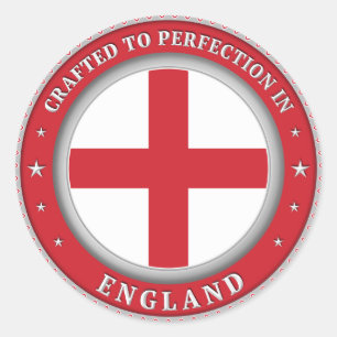 Adesivo Redondo Feito Em Perfeição Na Inglaterra