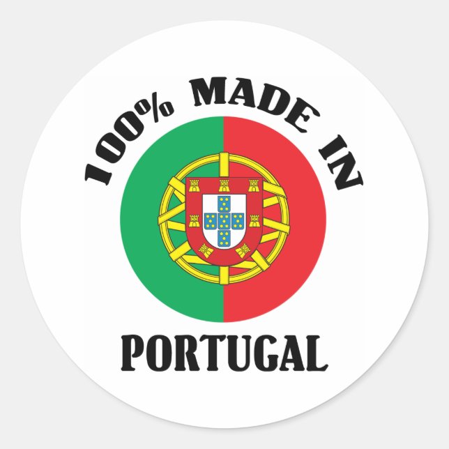 Adesivo Redondo Feito Em Portugal (Frente)