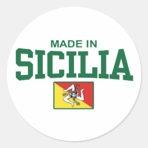 Adesivo Redondo Feito em Sicilia