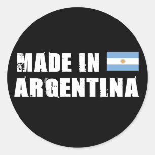 Adesivo Redondo Feito na Argentina
