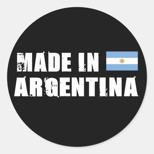 Adesivo Redondo Feito na Argentina (Frente)