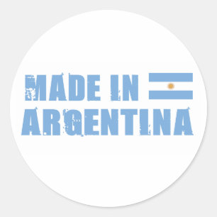 Adesivo Redondo Feito na Argentina