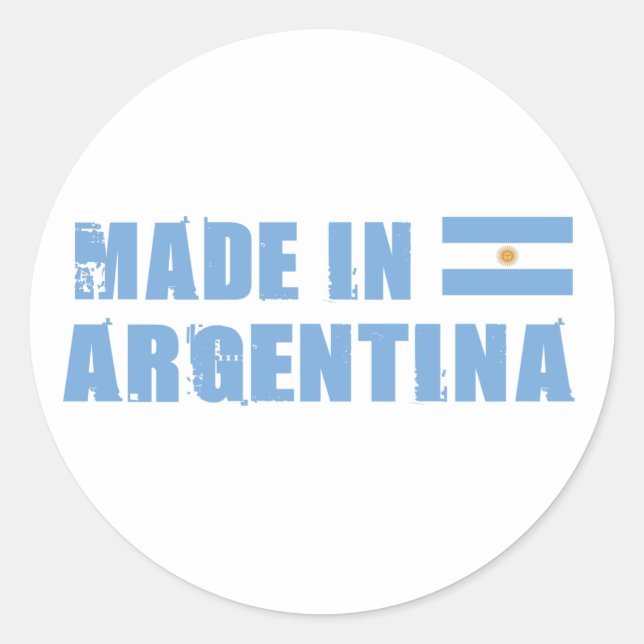 Adesivo Redondo Feito na Argentina (Frente)