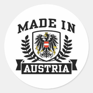 Adesivo Redondo Feito na Áustria