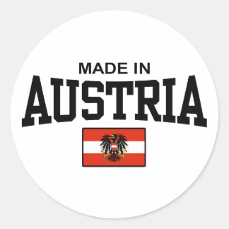 Adesivo Redondo Feito na Áustria