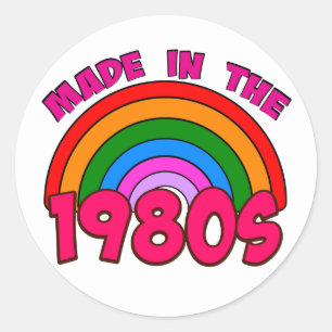 Adesivo Redondo Feito na década de 1980