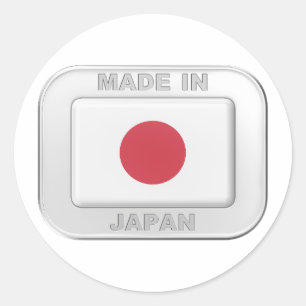 Adesivo Redondo Feito no Japão
