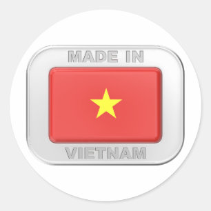 Adesivo Redondo Feito no Vietname