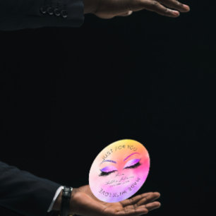 Adesivo Redondo Feito pelo brilho chicoteia a composição