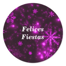 Felices Fiestas Flocos de Neve Flocos de Neve Púrp