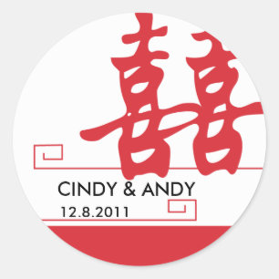 Adesivo Redondo Felicidade dobro