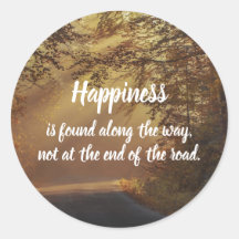 Felicidade é encontrada no caminho Foto personaliz