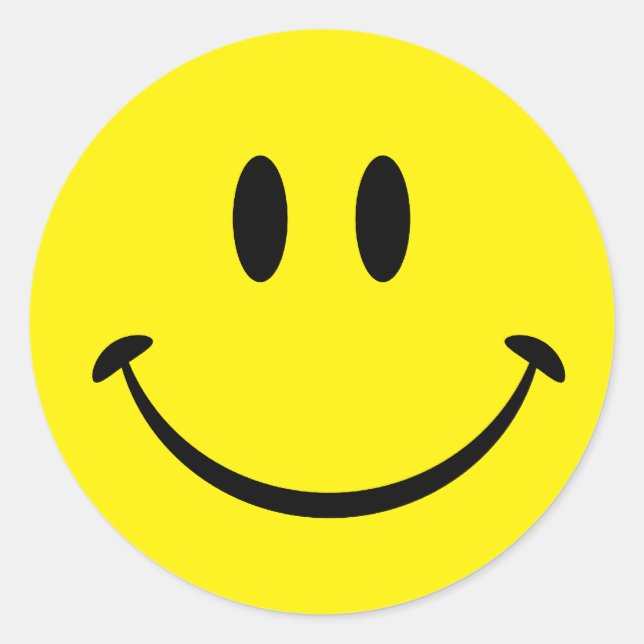 Adesivo Redondo Felicidade face (Frente)