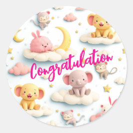 Adesivo Redondo felicitação