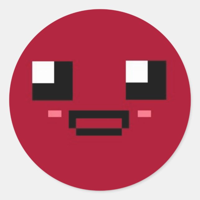 Adesivo Redondo Feliz (Frente)