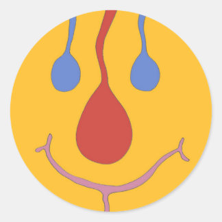 ADESIVO REDONDO FELIZ