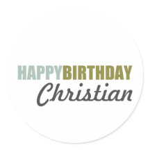 Feliz aniversário Cinza Azul Verde