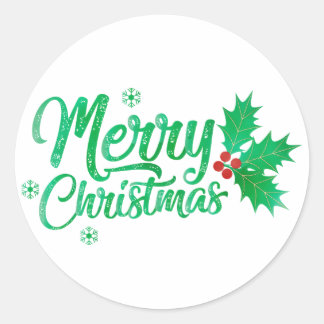 Adesivo Redondo feliz aniversário da linha verde