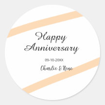 Feliz aniversário de casamento linhas laranja past