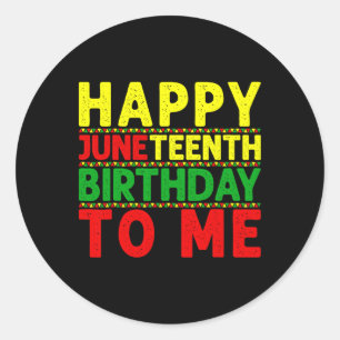 Adesivo Redondo Feliz Aniversário De Junta Para Mim Juntede Nascim