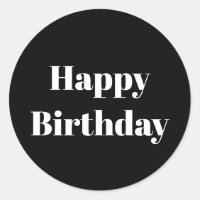 Feliz Aniversário Negro Mínimo Legal