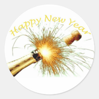 Adesivo Redondo Feliz ano novo