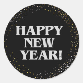 Adesivo Redondo Feliz ano novo