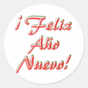 Adesivo Redondo feliz ano novo