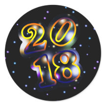 feliz ano novo espacial externo 2018