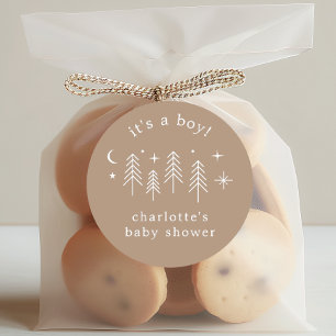 Adesivo Redondo Feliz Camper É um Menino