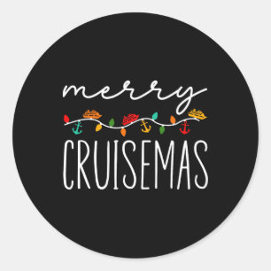 Adesivo Redondo Feliz Cruisemas Cruzeiro de Natal Cruzeiros de Nat