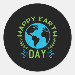 Adesivo Redondo Feliz Dia da Terra 2021