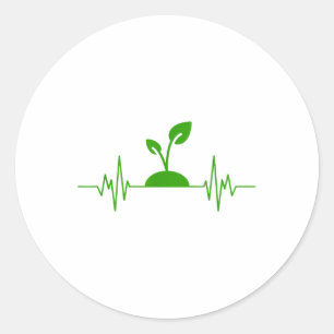 Adesivo Redondo Feliz Dia da Terra 2025 Amor Proteção Ambiental