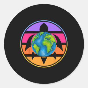 Adesivo Redondo Feliz Dia Da Terra Salve O Planeta Dê Nova Vida A
