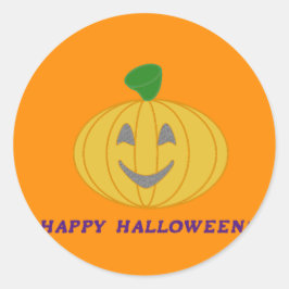 Adesivo Redondo Feliz Dia das Bruxas