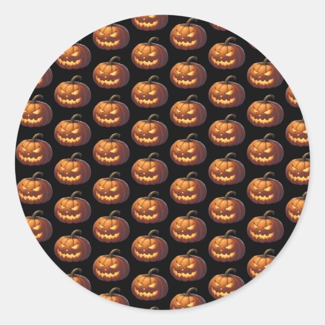 Adesivo Redondo Feliz Dia das Bruxas (Frente)