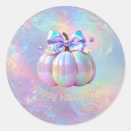 Adesivo Redondo Feliz Dia das Bruxas