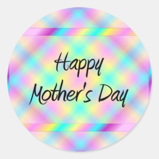 Adesivo Redondo Feliz Dia das &Mãe
