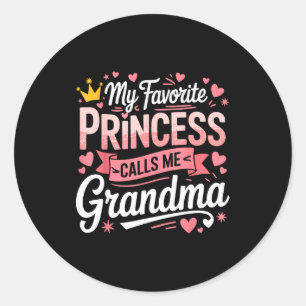 Adesivo Redondo Feliz dia das mães princesa favorita liga para a v