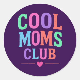 Adesivo Redondo Feliz Dia das Mães Sticker Redondo Clássico