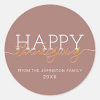 Feliz Dia de Ação de Graças, marrom claro