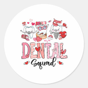 Adesivo Redondo Feliz dia de os namorados de Esquadrão Dental Boni