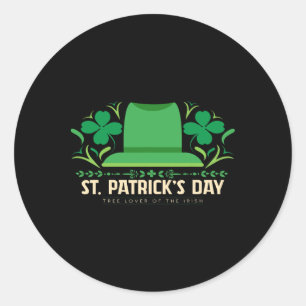 Adesivo Redondo Feliz Dia de São Patrício Aniversário Saint Paddys