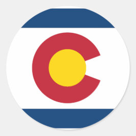 Adesivo Redondo Feliz Dia do Colorado!