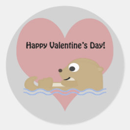 Adesivo Redondo Feliz Dia dos Namorados